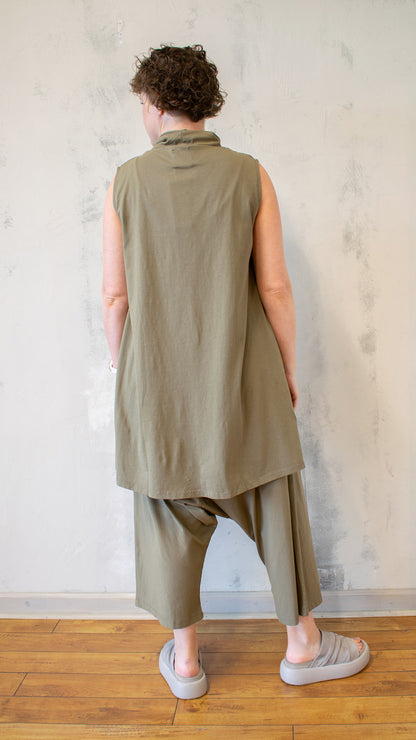 Mock Tunic with Pockets (Multiple Colors)