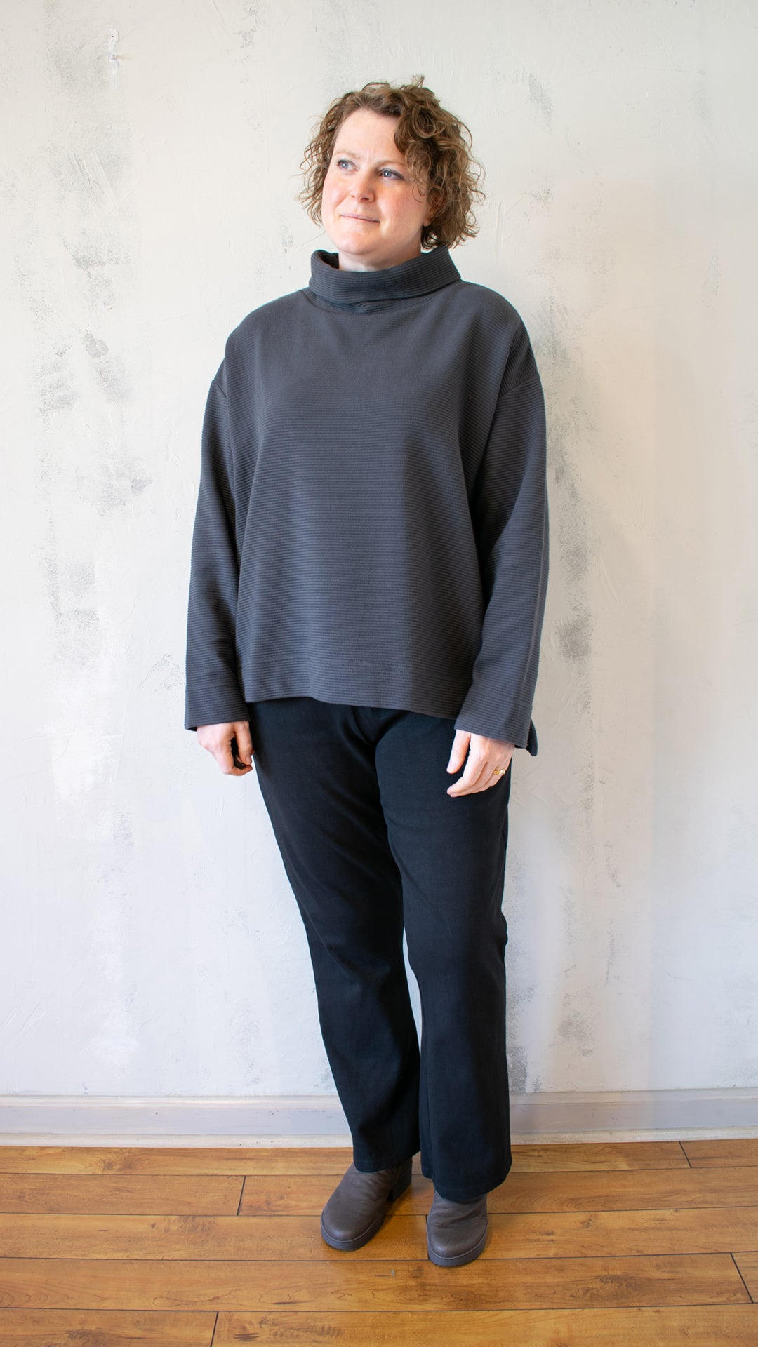 Mia Rippled Cotton Pullover