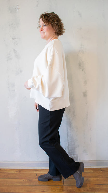 Mia Rippled Cotton Pullover