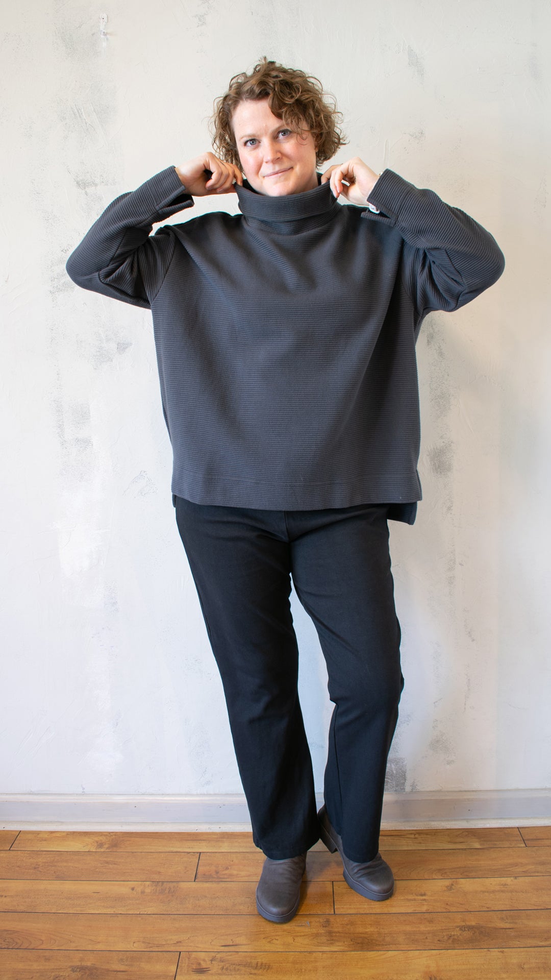 Mia Rippled Cotton Pullover