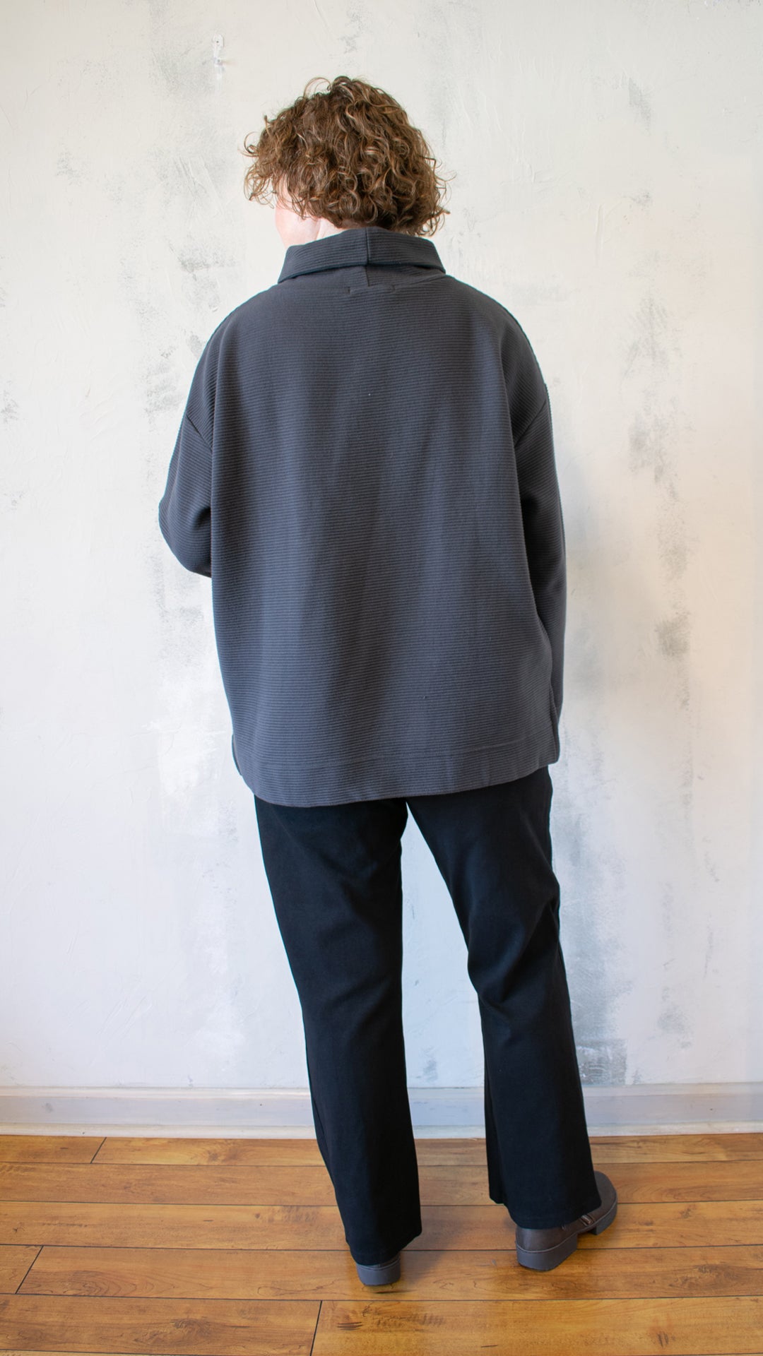 Mia Rippled Cotton Pullover