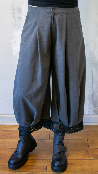 Lace Hem Trouser