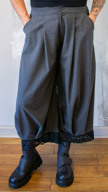 Lace Hem Trouser