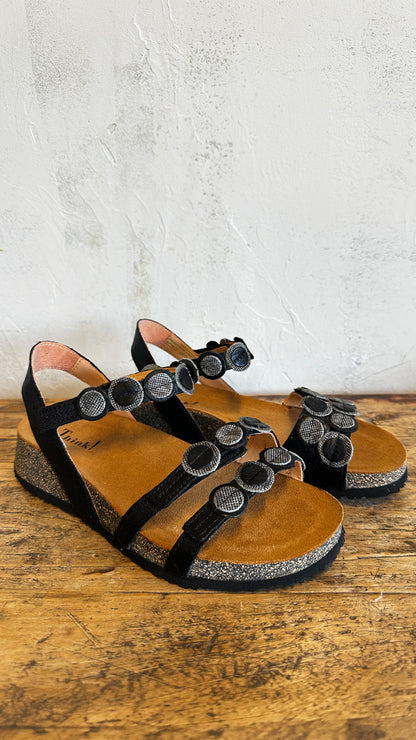 Koak Sandal in Black Kombi