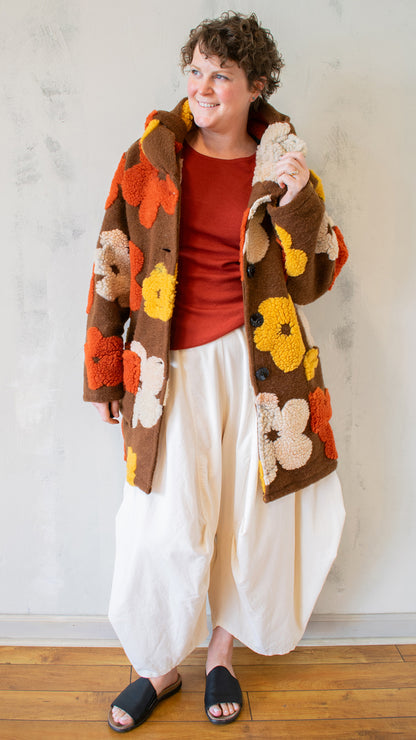 Flower Power Wool Coat