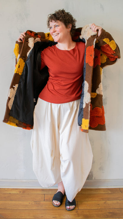 Flower Power Wool Coat