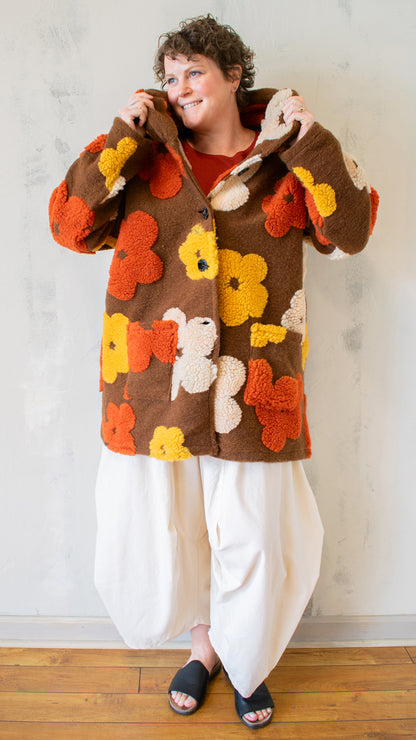 Flower Power Wool Coat