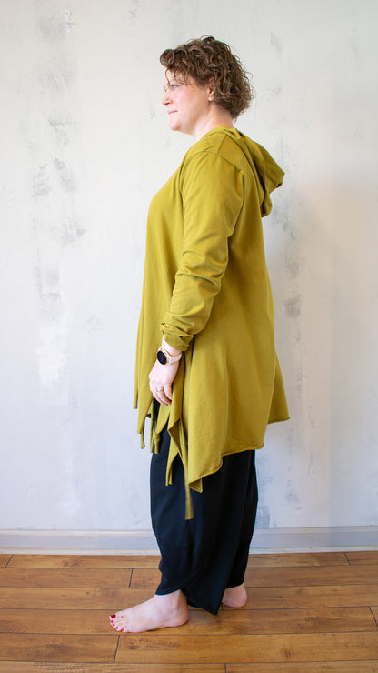 Transparente Fringe Hooded Tunic
