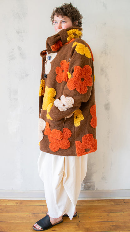 Flower Power Wool Coat
