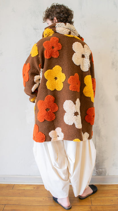 Flower Power Wool Coat