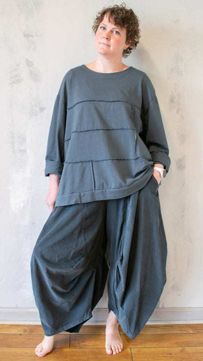 Seamed Lightweight Sweatshirt (Multiple Colors)