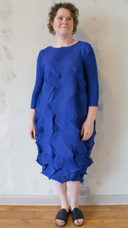 Permanent Pleat ZigZag Dress (Multiple Colors)