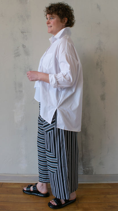 Scrappy Button Up in White