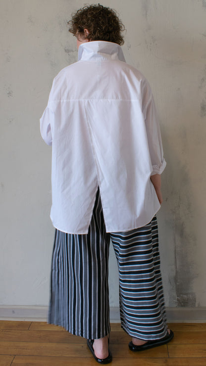 Scrappy Button Up in White