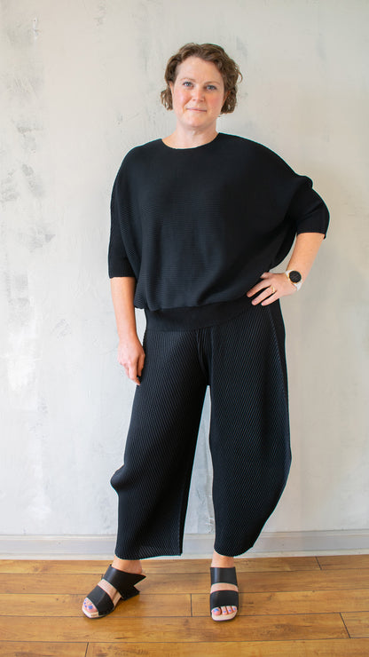 Pleated "Sweater" Top (Multiple Colors)