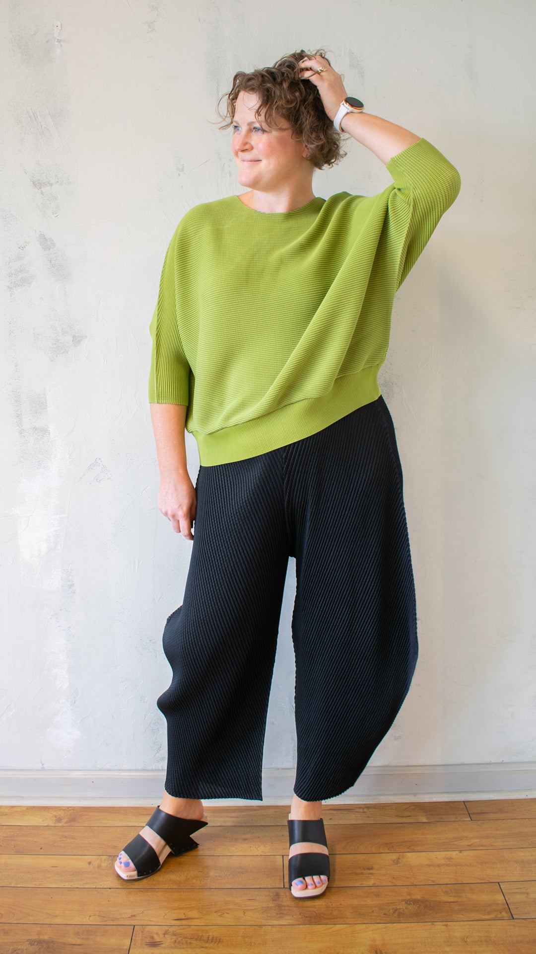 Pleated "Sweater" Top (Multiple Colors)