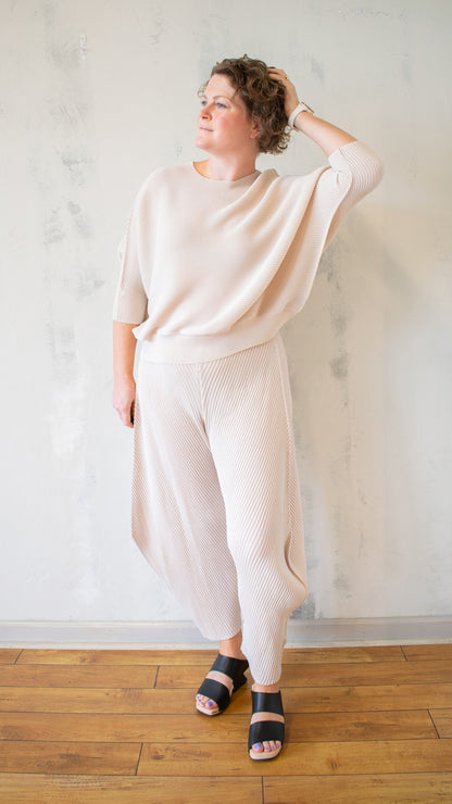 Pleated "Sweater" Top (Multiple Colors)