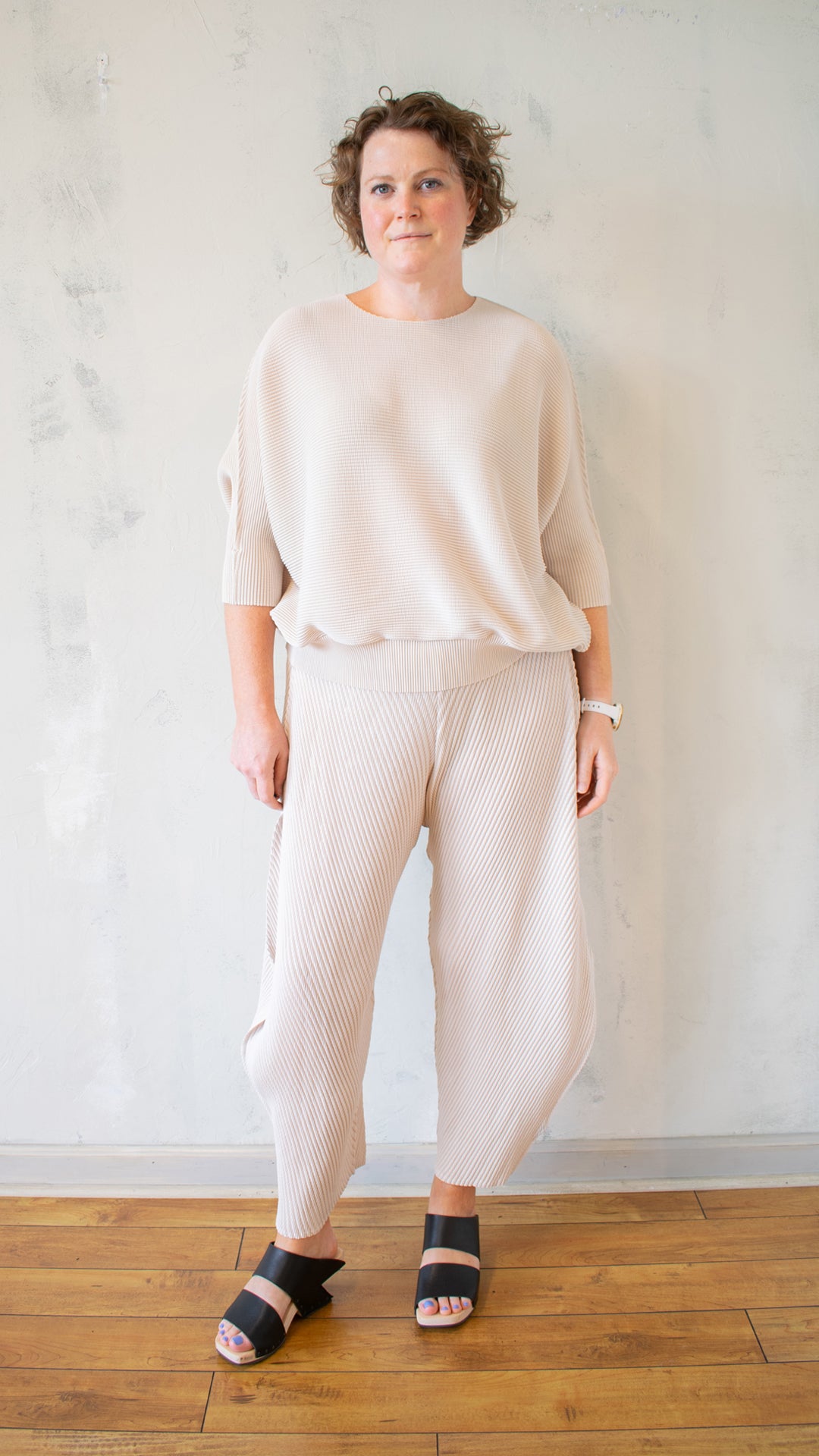 Pleated "Sweater" Top (Multiple Colors)