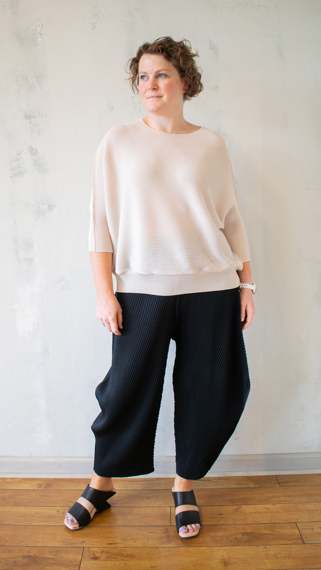 Pleated "Sweater" Top (Multiple Colors)