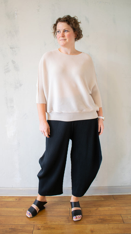 Pleated "Sweater" Top (Multiple Colors)