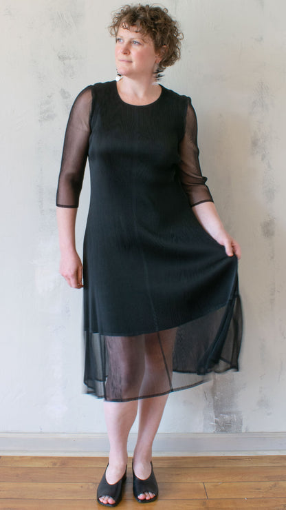Black Pleated Dress