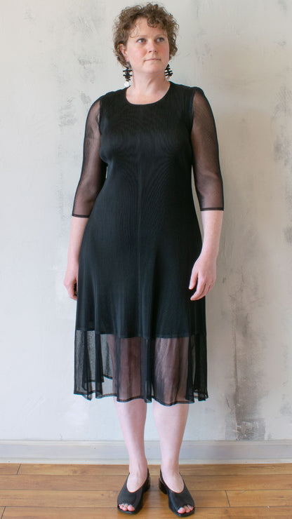 Black Pleated Dress