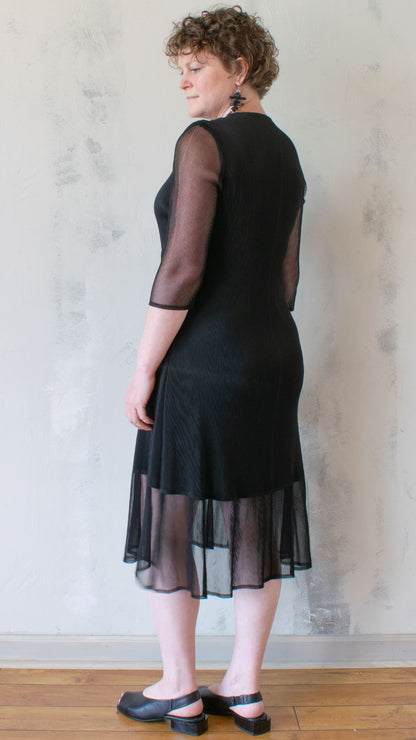 Black Pleated Dress