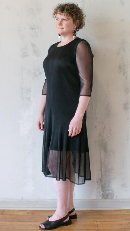 Black Pleated Dress