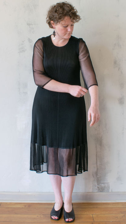 Black Pleated Dress