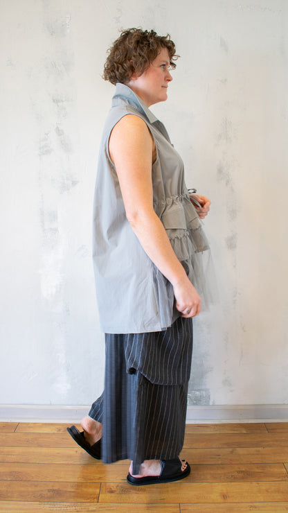 Tulle Hem Vest (Multiple Colors)