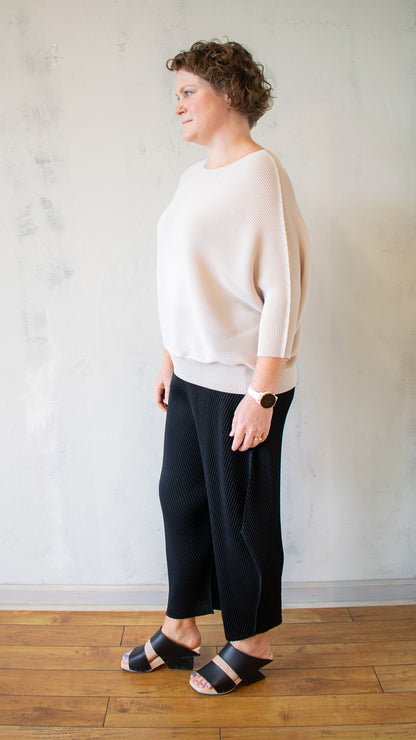 Pleated "Sweater" Top (Multiple Colors)