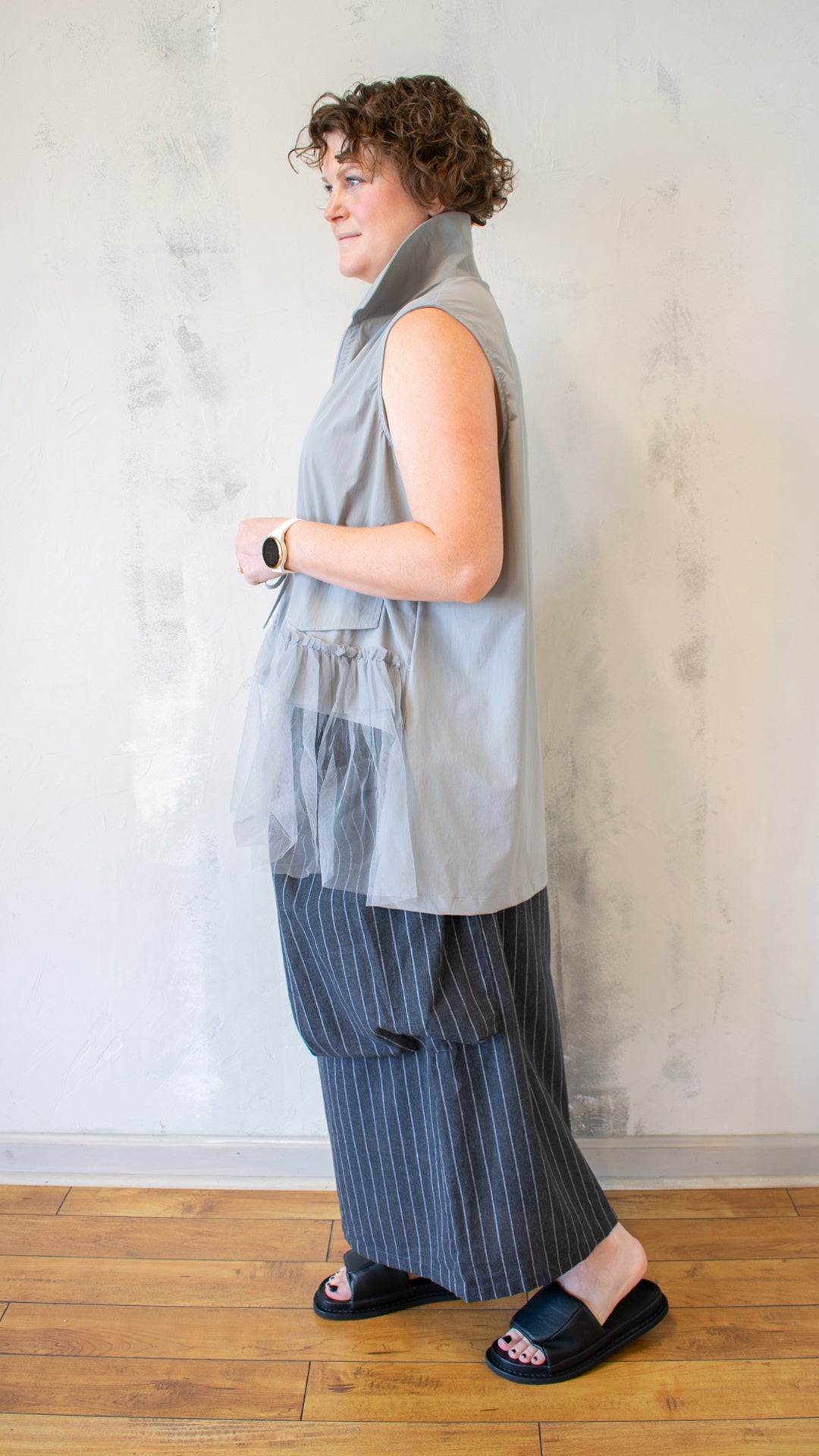 Tulle Hem Vest (Multiple Colors)