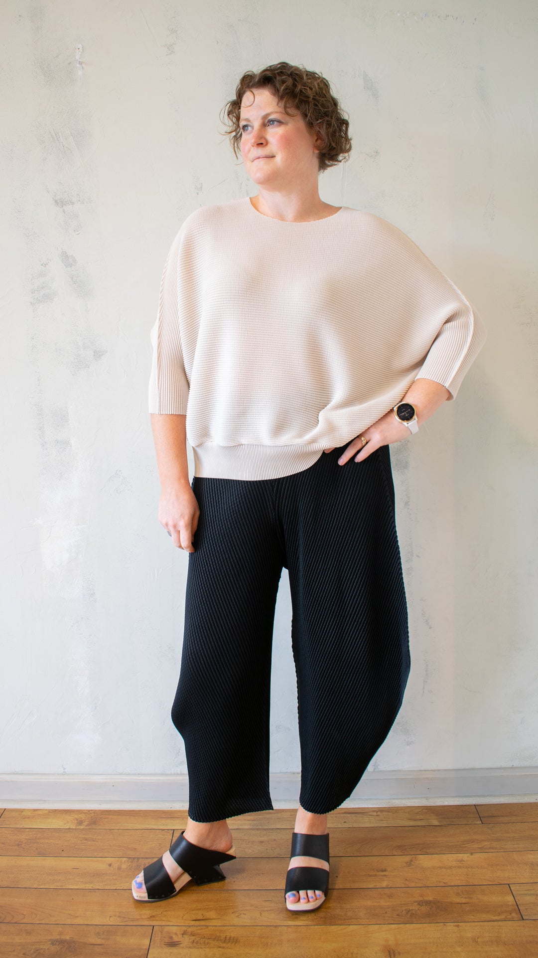 Pleated "Sweater" Top (Multiple Colors)