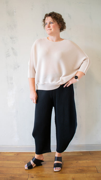 Pleated "Sweater" Top (Multiple Colors)