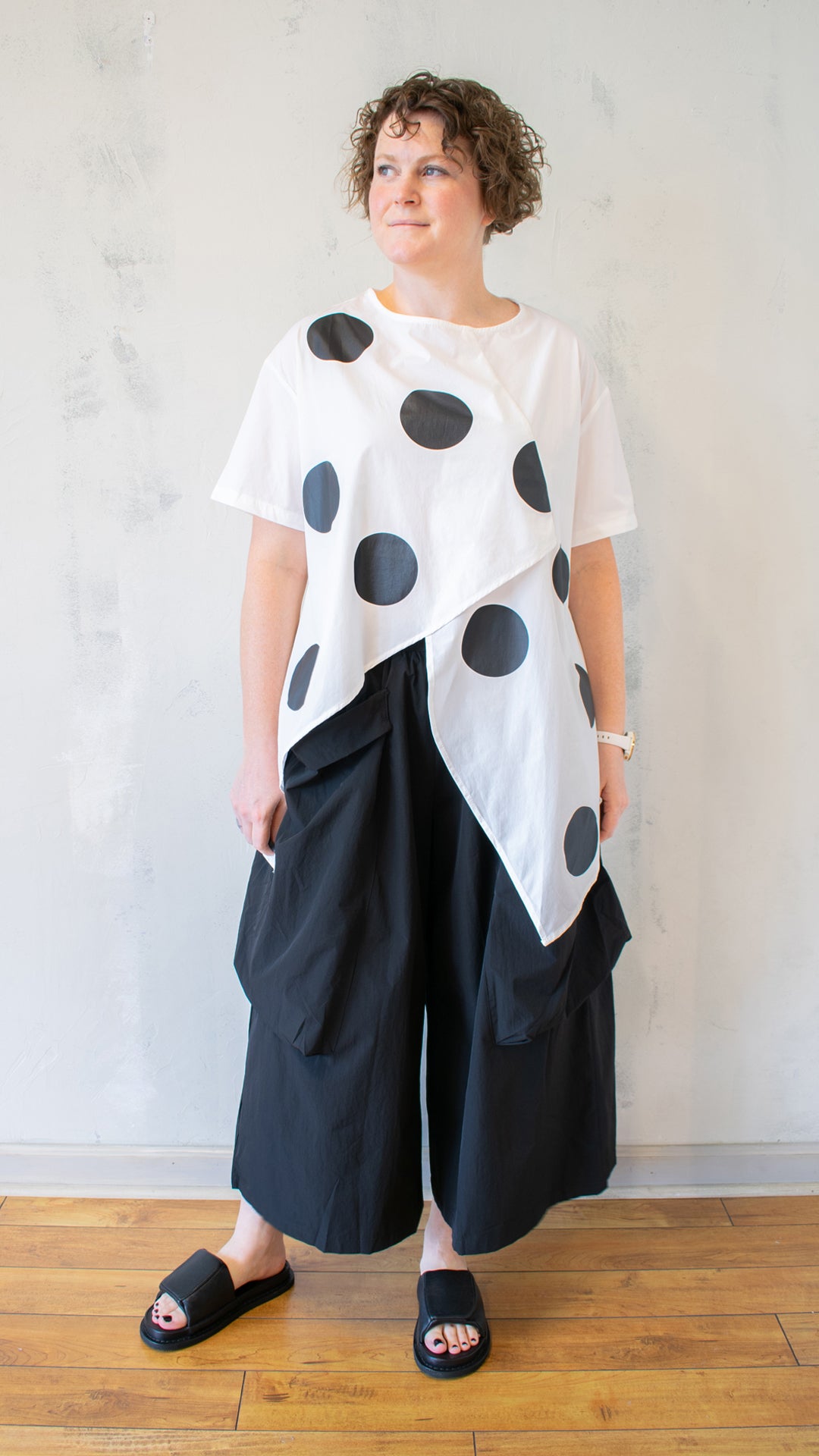 Polka Dot Cross Over Top (Multiple Colors)