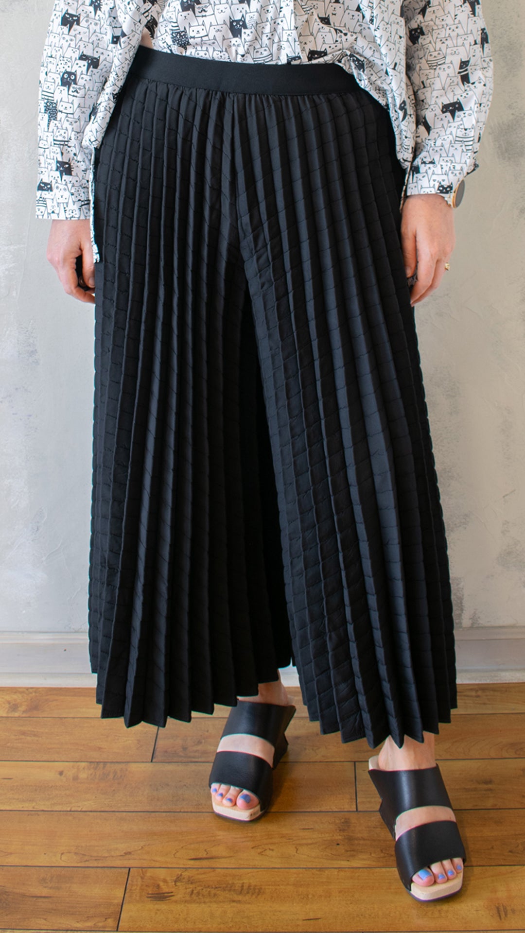 Quilted Pleat Pant