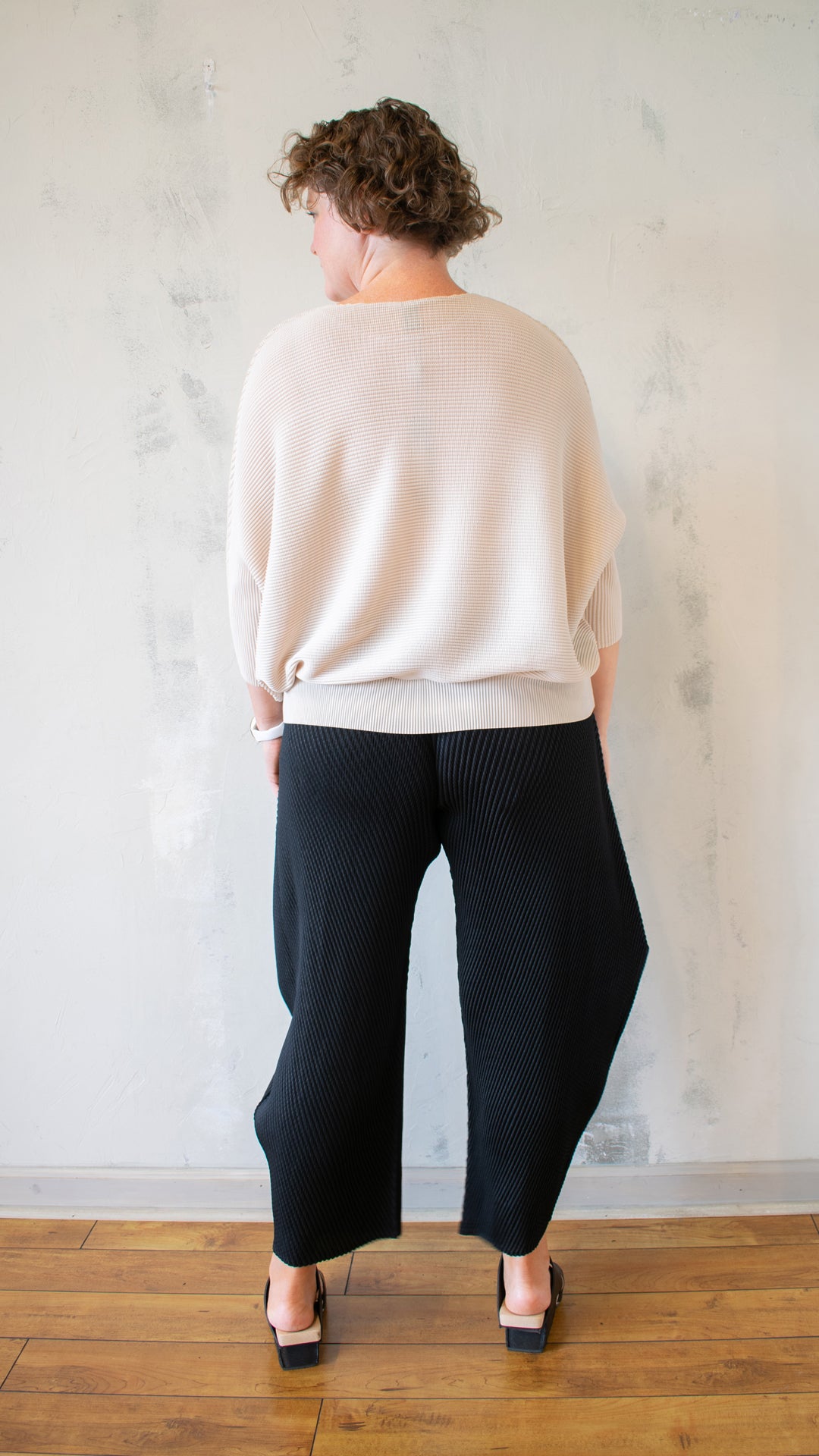 Pleated "Sweater" Top (Multiple Colors)
