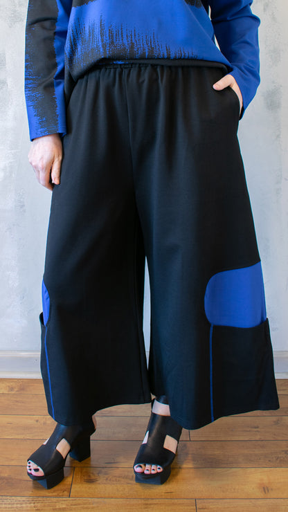 Blue Dot Wide Leg