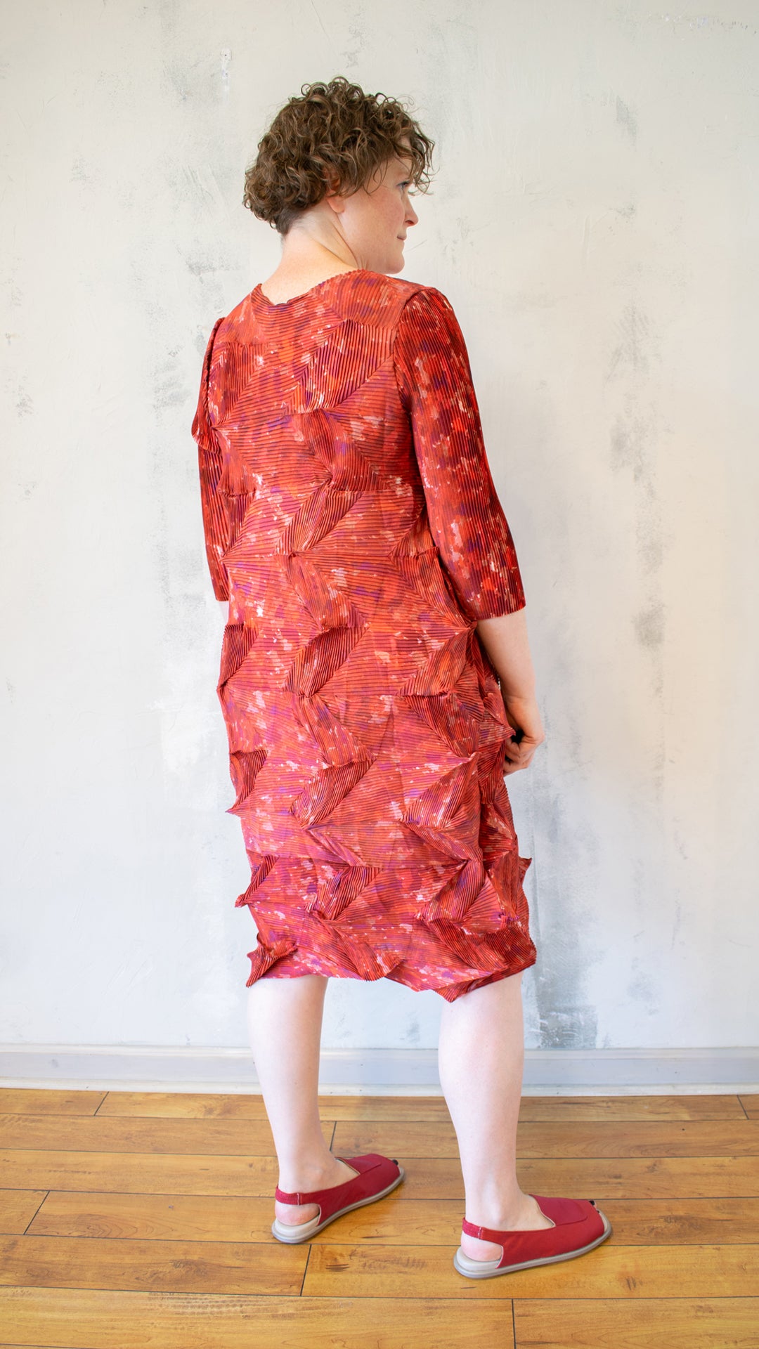 Micro Pleat Dress (Multiple Colors)
