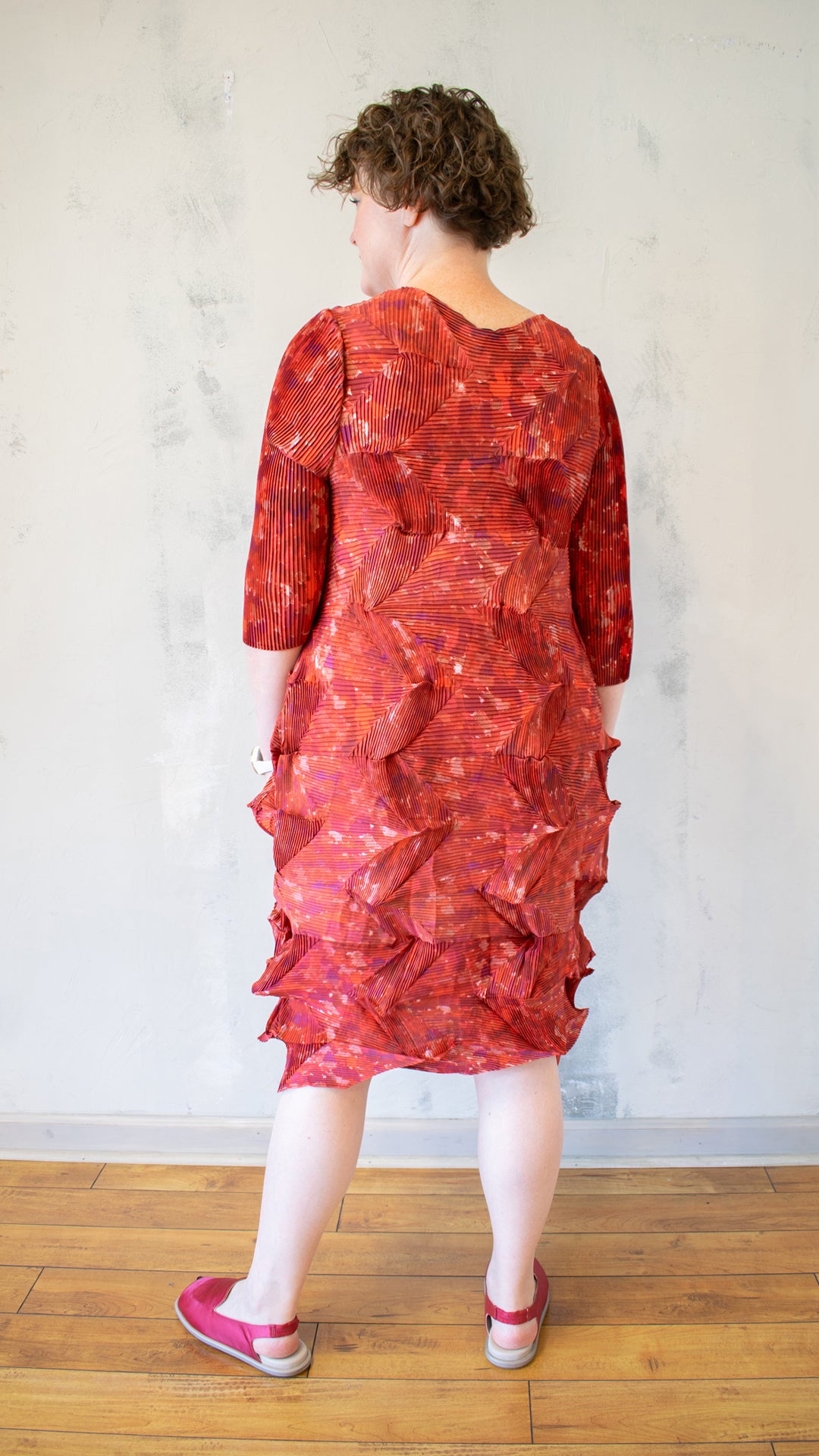 Micro Pleat Dress (Multiple Colors)