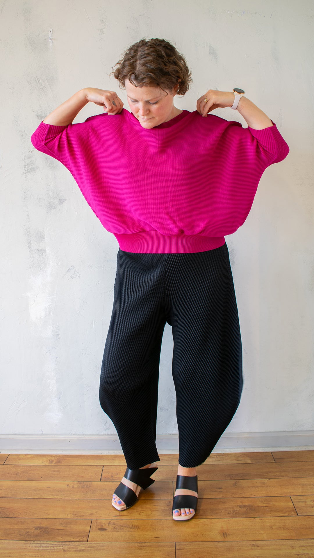 Pleated "Sweater" Top (Multiple Colors)