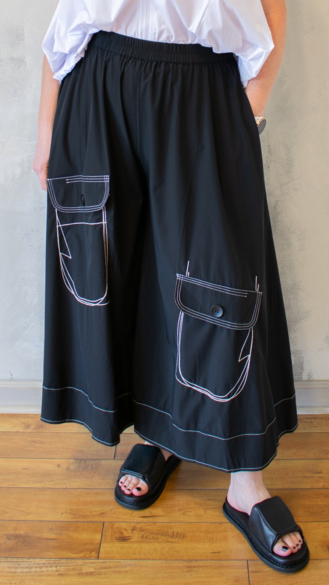 Top Stitch Pocket Pant