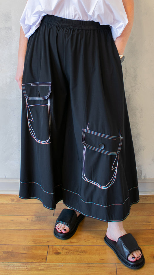 Top Stitch Pocket Pant