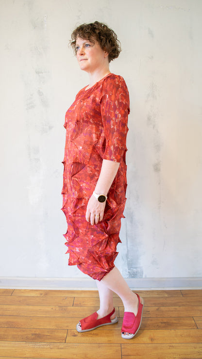 Micro Pleat Dress (Multiple Colors)