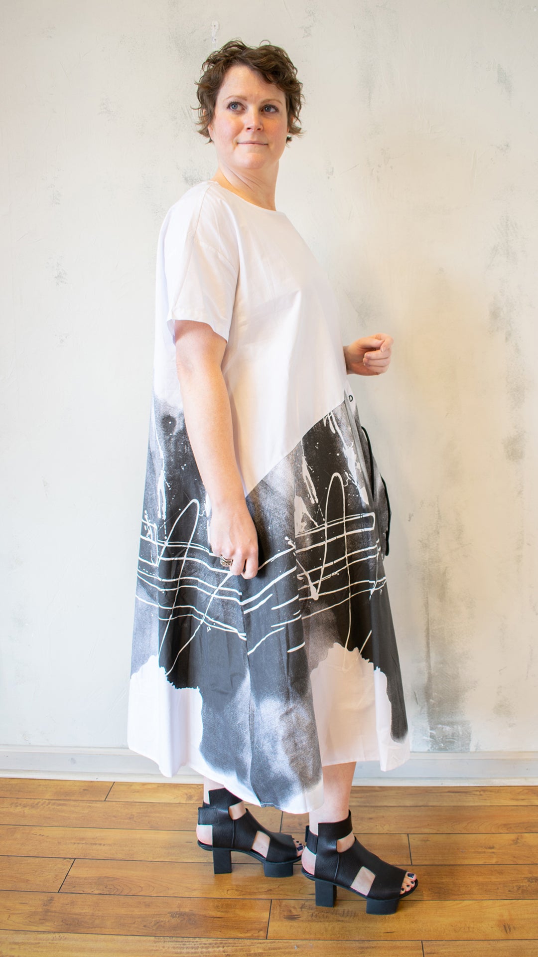 Graphite and Smudge Dress