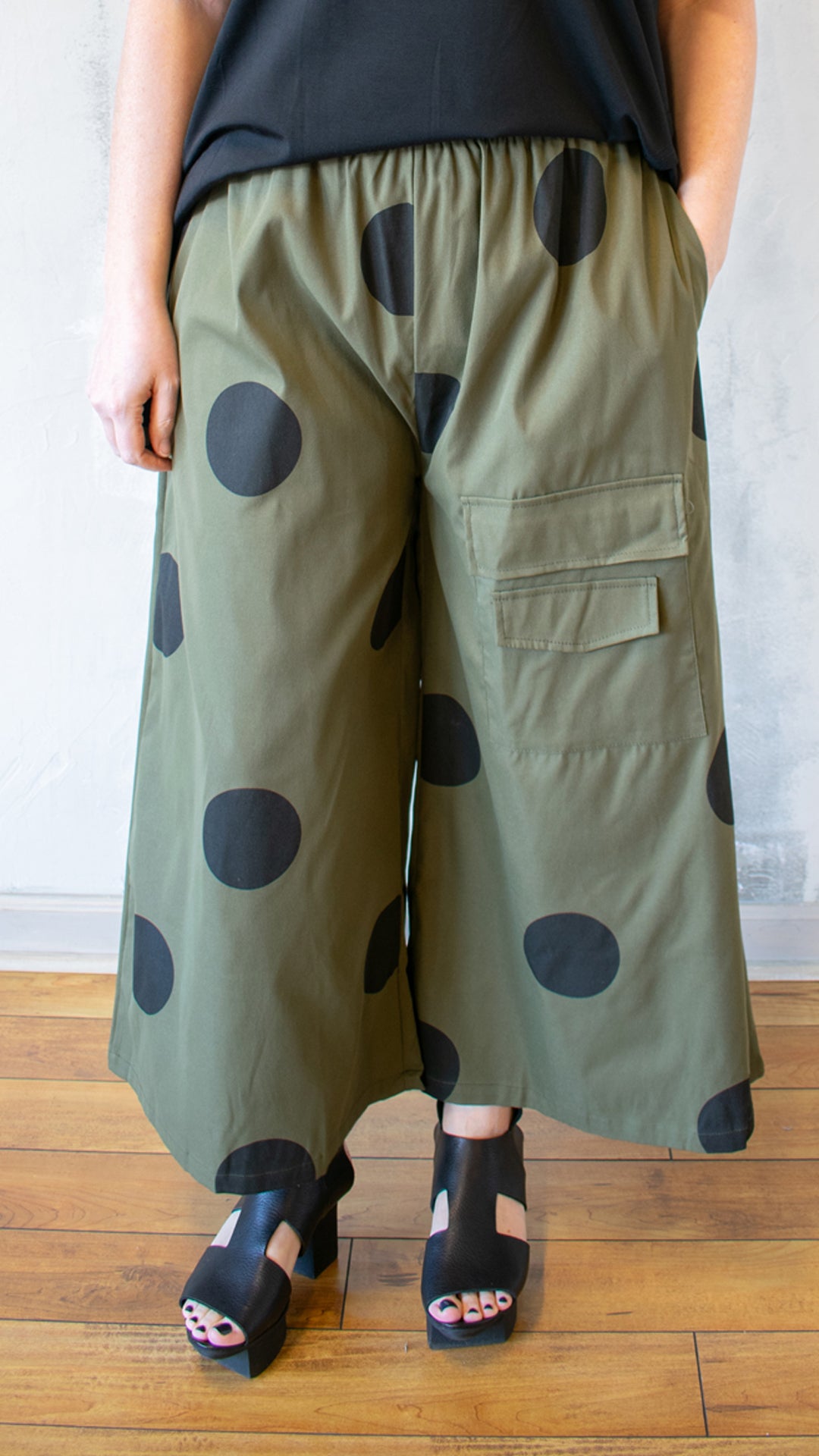 Olive Dot Pant