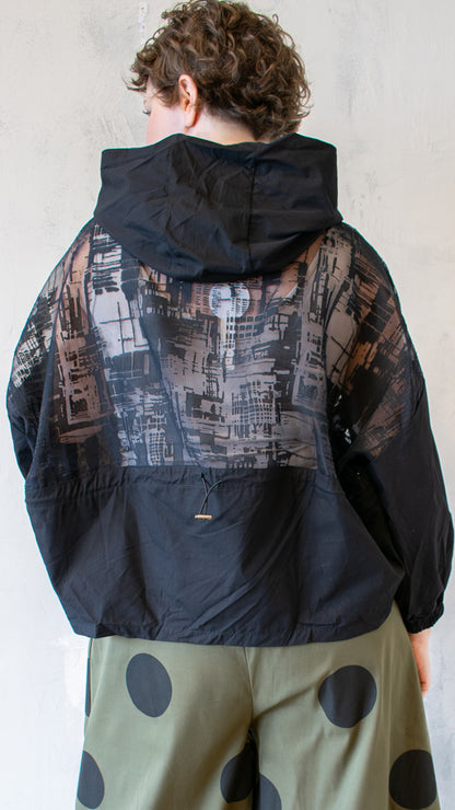 Sheer Hooded Jacket