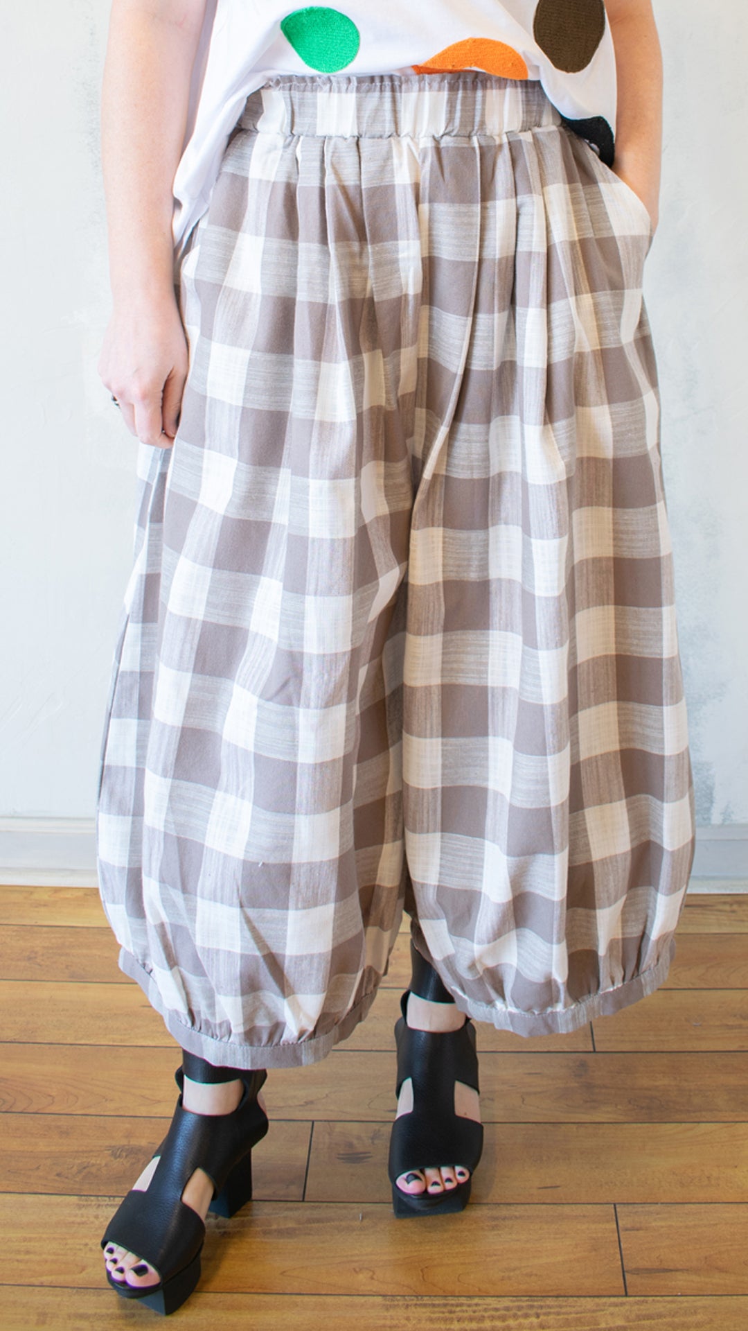 Buffalo Plaid Balloon Pant (Multiple Colors)