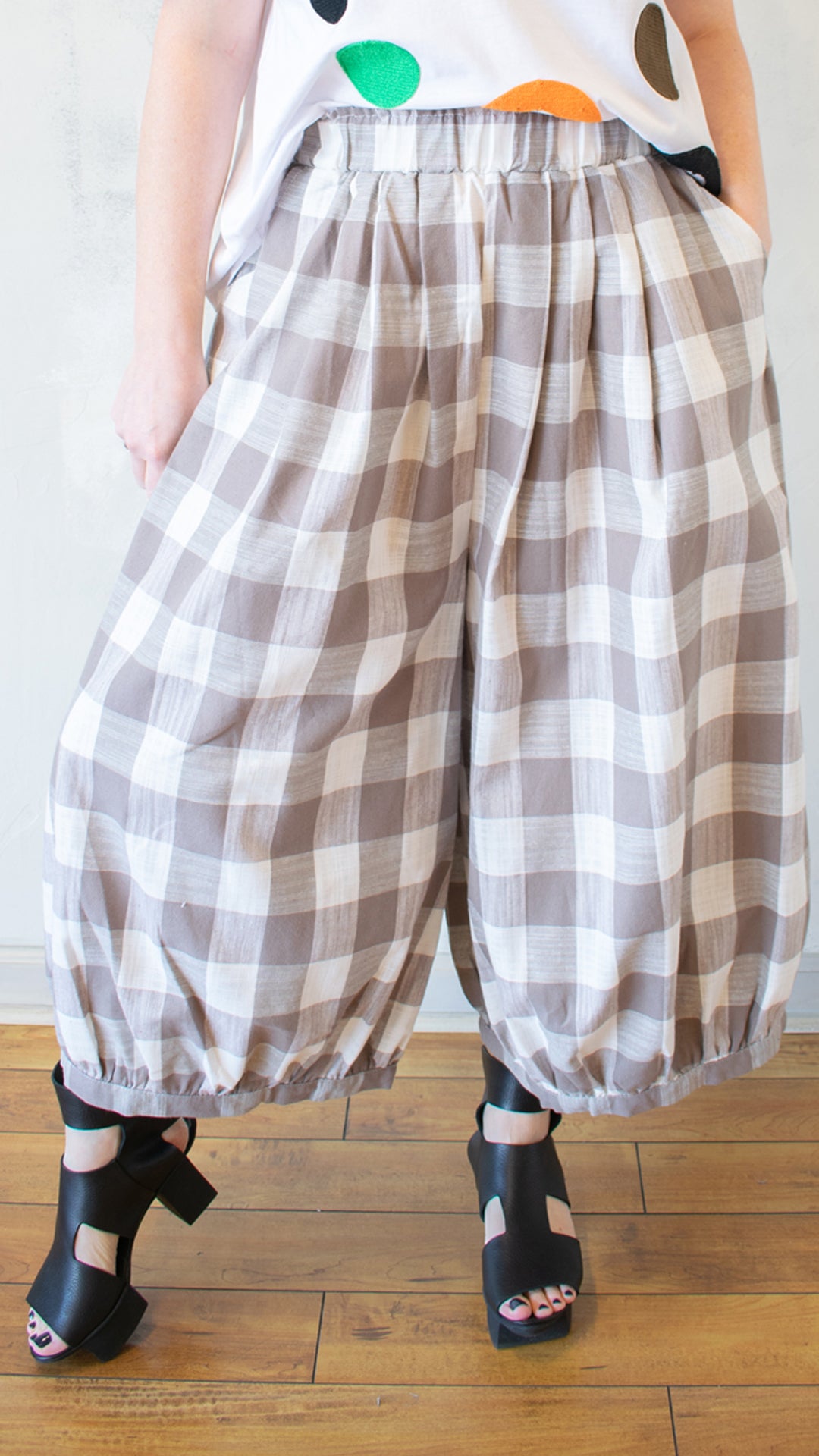 Buffalo Plaid Balloon Pant (Multiple Colors)