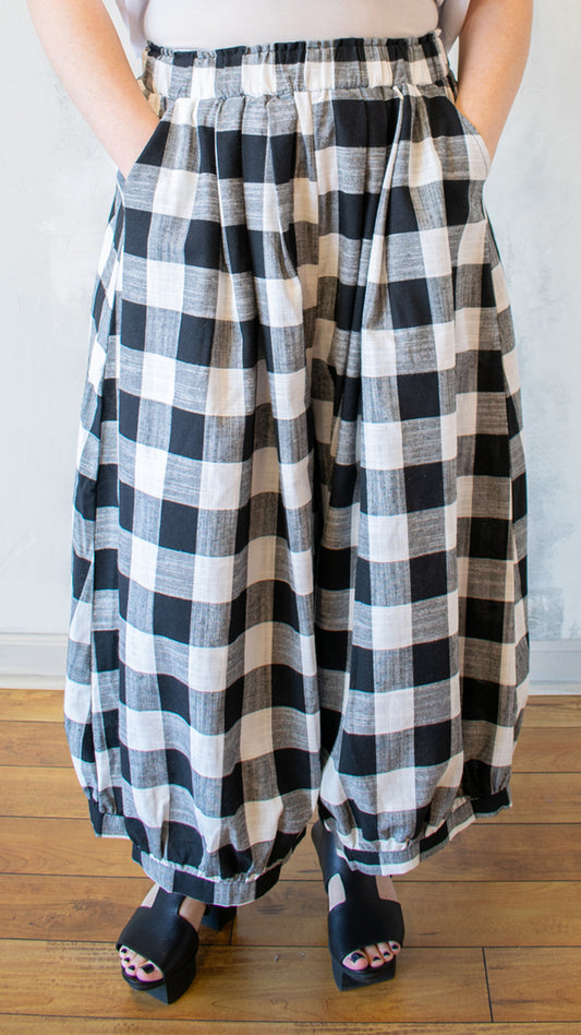 Buffalo Plaid Balloon Pant (Multiple Colors)